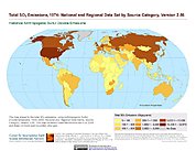 Map: Total SO2 Emissions (1974)