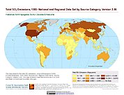 Map: Total SO2 Emissions (1980)