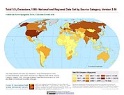 Map: Total SO2 Emissions (1986)