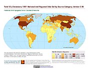 Map: Total SO2 Emissions (1987)