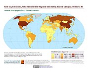 Map: Total SO2 Emissions (1993)