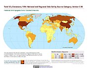 Map: Total SO2 Emissions (1994)
