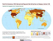 Map: Total SO2 Emissions (1996)