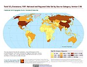 Map: Total SO2 Emissions (1997)