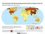 Map: Total SO2 Emissions (2000)