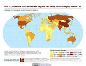 Map: Total SO2 Emissions (2001)