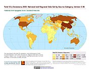 Map: Total SO2 Emissions (2003)