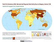 Map: Total SO2 Emissions (2004)