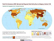 Map: Total SO2 Emissions (2005)