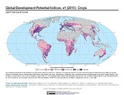 Map: Development Potential Indices (2016): Crops