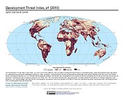 Map: Development Threat Index (2015)