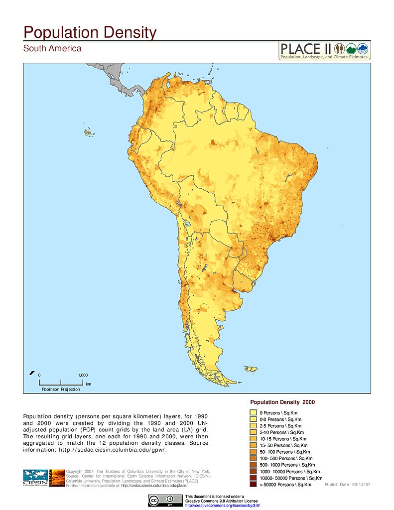 Высокая плотность населения южной америки. Карта плотности населения Латинской Америки. Карта плотности населения Южной Америки. Плотность населения Южной Америки. Карта Южной Америки по плотности населения.