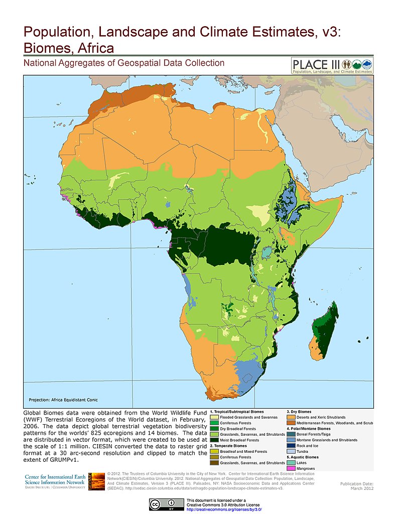 map of africa climate Maps Population Landscape And Climate Estimates Place V3 map of africa climate