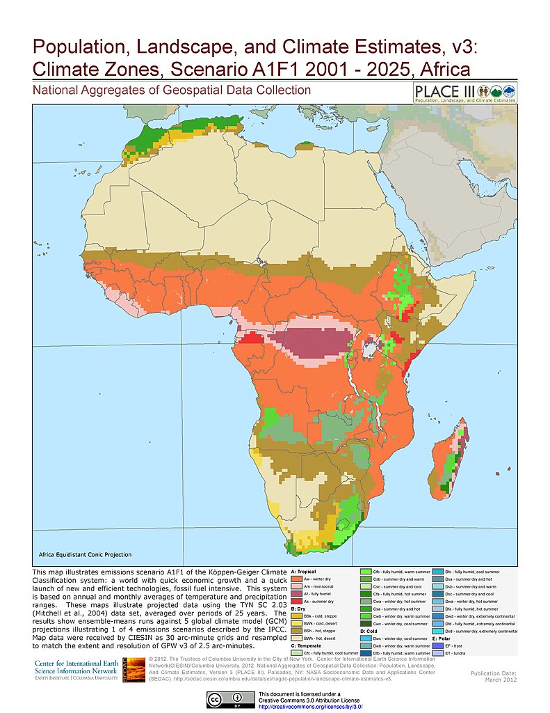 climate of africa map Maps Population Landscape And Climate Estimates Place V3 climate of africa map
