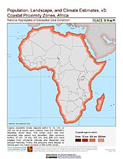Map: Coastal Proximity Zones: Africa