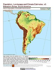 Map: Elevation Zones: South America