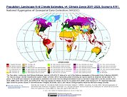 Map: PLACE, v4: Climate Zones 2001–2025, Scenario A1FI