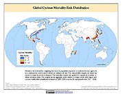 Map: Cyclone Mortality Risks & Distribution