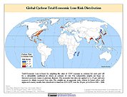 Map: Cyclone Total Economic Loss Risk Deciles