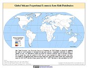Map: Volcano Proportional Economic Loss Risk Deciles