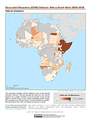 Map: GDIS: Africa Death Rate 2009-2018