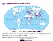 Map: Population Density Grid Estimates (1980)