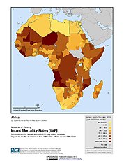 Map: Infant Mortality Rates: Africa
