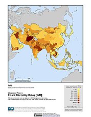 Map: Infant Mortality Rates, Specific: Asia