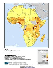 Map: Hunger Density: Africa