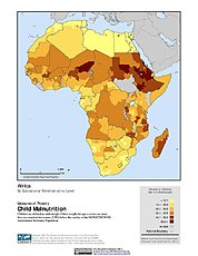 Map: Child Malnutrition: Africa