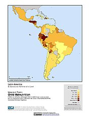 Map: Child Malnutrition, Specific: Latin America