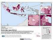 Map: Poverty Gap Index, ADM2: Indonesia