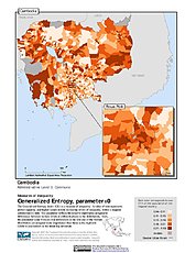 Map: Generalized Entropy Index 0, ADM3: Cambodia