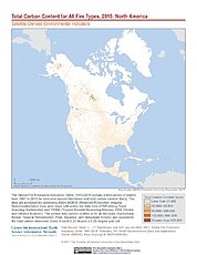 Map: Total Carbon Content All Fire Types (2015): North America