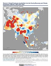 Map: GRACE Freshwater Availability Trends (2002-2016): Asia