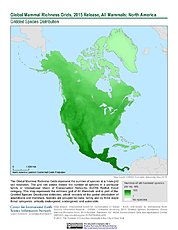 Map: Mammal Richness, 2015: North America