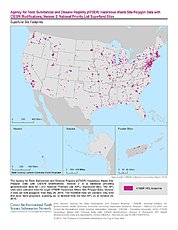 Map: ATSDR Hazardous Waste Sites on National Priorities List, v2: U.S.A.