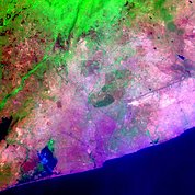 Map: Landsat Image: Accra, Ghana
