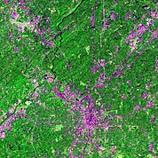 Map: Landsat Image: Atlanta, U.S.A.
