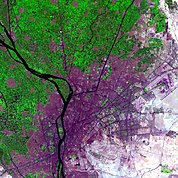 Map: Landsat Image: Cairo, Egypt