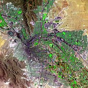 Map: Landsat Image: El Paso-Juarez, U.S.A./Mexico Border