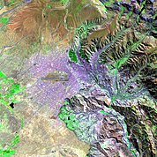 Map: Landsat Image: La Paz, Bolivia