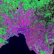 Map: Landsat Image: Melbourne, Australia