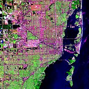 Map: Landsat Image: Miami, U.S.A.