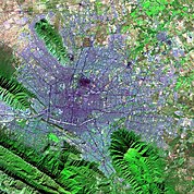 Map: Landsat Image: Monterrey, Mexico
