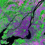 Map: Landsat Image: Montreal, Canada