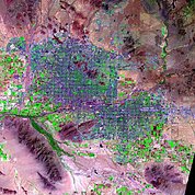 Map: Landsat Image: Phoenix, U.S.A.
