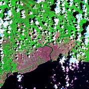 Map: Landsat Image: Santo Domingo, Dominican Republic