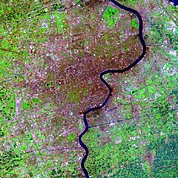 Map: Landsat Image: Shanghai, China