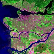 Map: Landsat Image: Vancouver, Canada